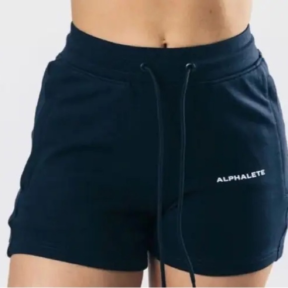 Alphalete Essential Core Womens Athletic Sweat Shorts In Black Size M - Picture 3 of 15